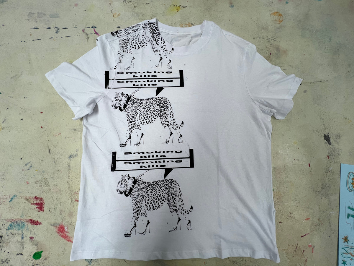 Smoking kills white tee